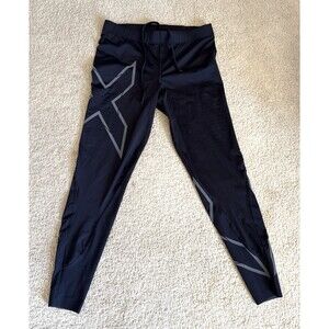 2XU MCS Compression Pants Run Tights Pockets Recovery Black | Mens Large
